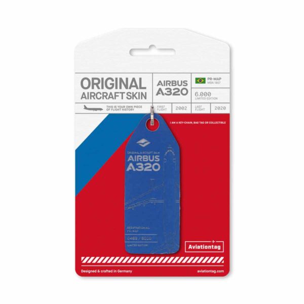 Aviationtag PR-MAP Logo Tag blau