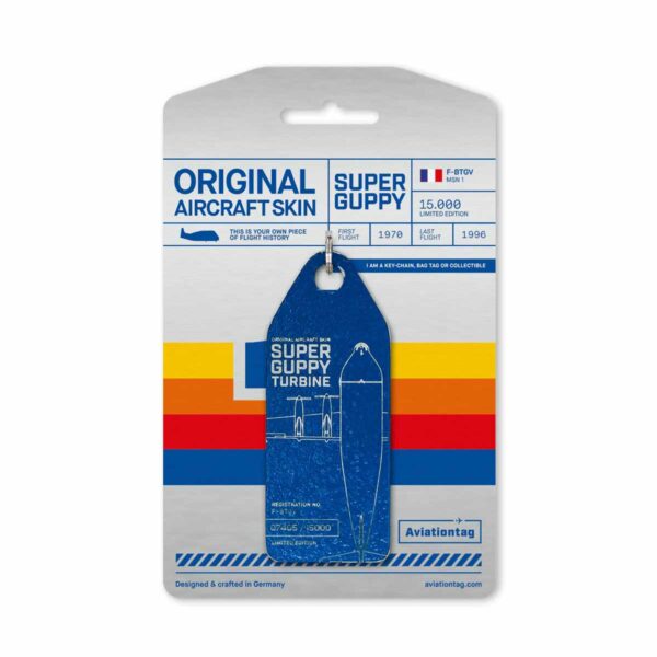 Aviationtag Super Guppy F-BTGV blau