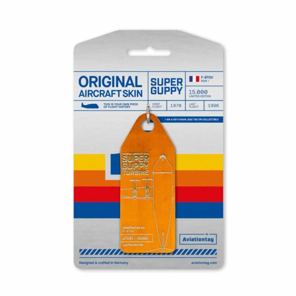 Aviationtag Super Guppy F-BTGV orange