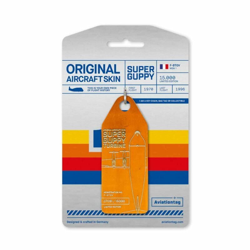 Aviationtag Super Guppy F-BTGV orange