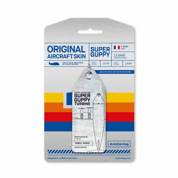 Aviationtag Super Guppy F-BTGV silber