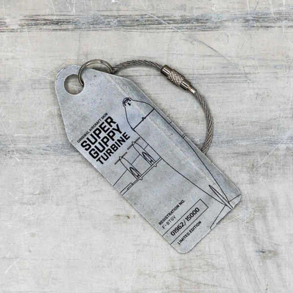 Aviationtag Super Guppy silber