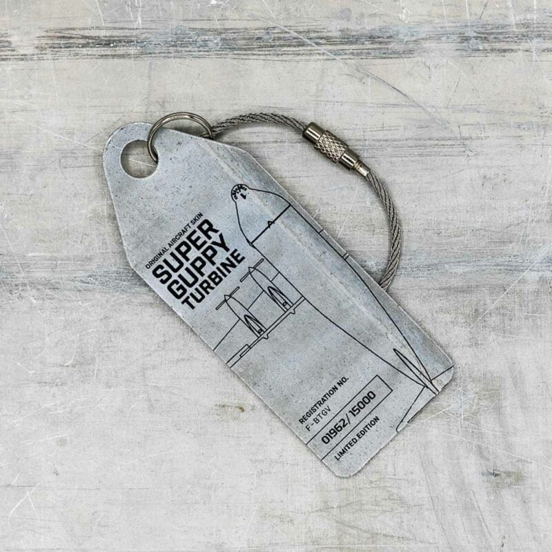Aviationtag Super Guppy silber