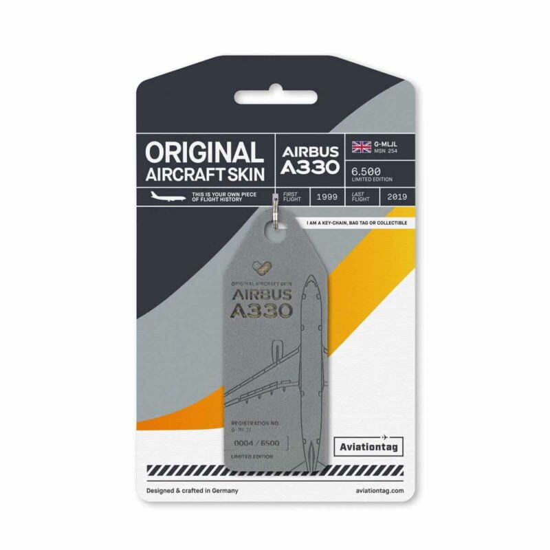 Aviationtag Thomas Cook A330 G-MLJL Grau