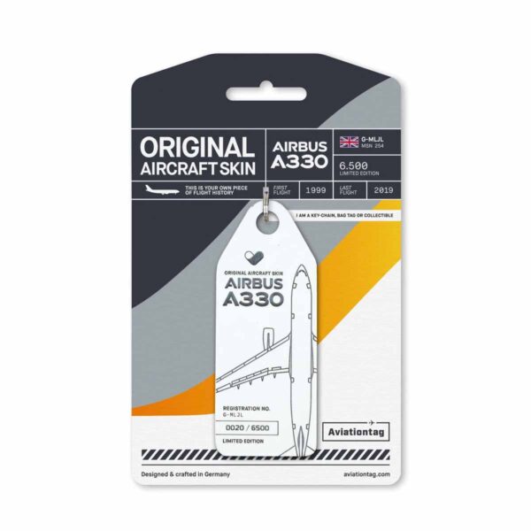 Aviationtag Thomas Cook A330 G-MLJL Weiß