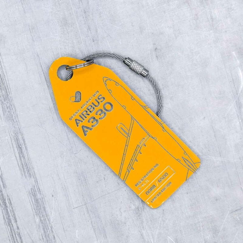 Aviationtag Thomas Cook A330 Gelb