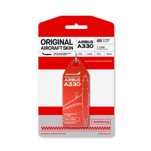 Aviationtag Virgin Atlantic A330 G-VMNK rot