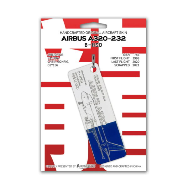 Airlinertags Dragonair A320 B-HSD Bicolor blau