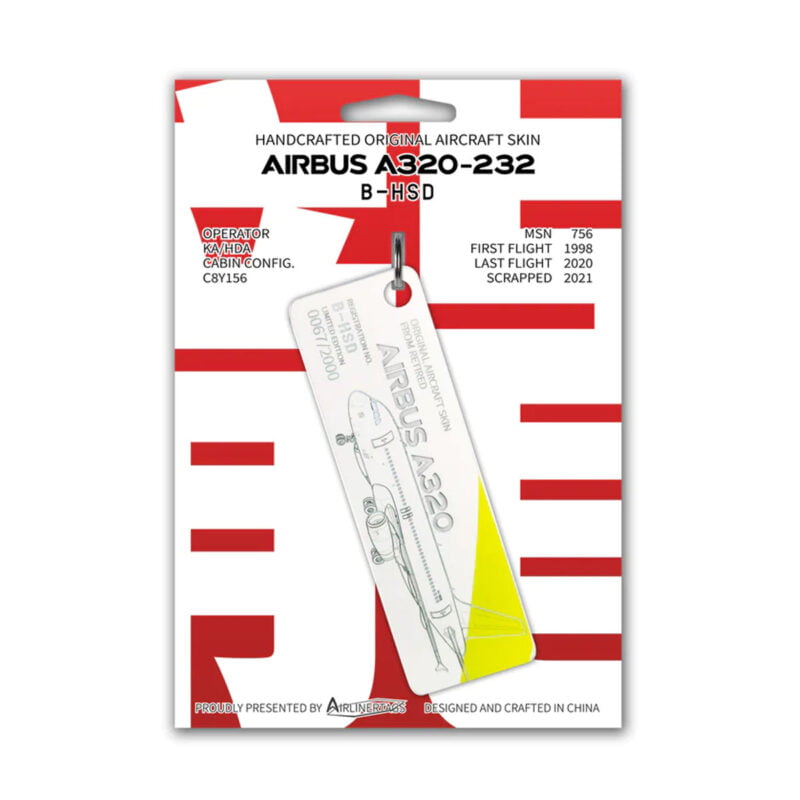 Airlinertags Dragonair A320 B-HSD Bicolor grün