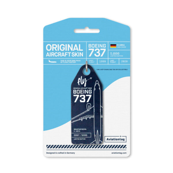Aviationtag Boeing 737 D-ABKA Dunkelblau Tuifly