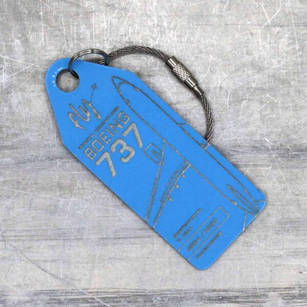 Aviationtag Boeing 737 D-ABKA Hellblau Tuifly