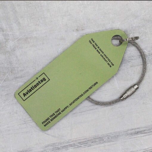 Aviationtag Cyprus Airways A319 5B-DCX grün – Bild 3