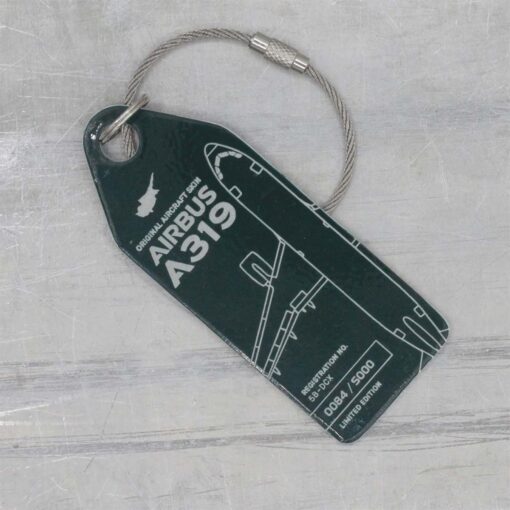 Aviationtag Cyprus Airways A319 5B-DCX dunkelgrün – Bild 2