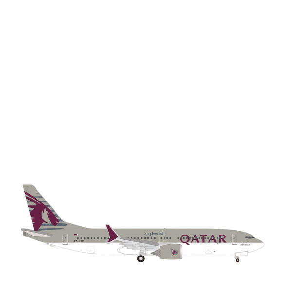 Herpa Qatar Airways 737 MAX8 A7-BSC 537384