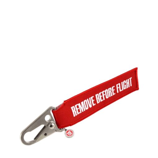 Remove Before Flight airplane carabiner key ring