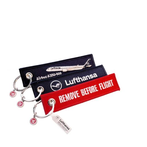 Remove Before Flight key fob Lufthansa Set A350
