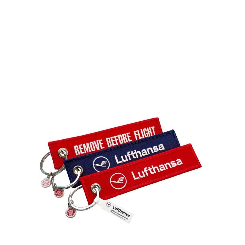 Remove Before Flight Schlüsselanhänger Lufthansa Set rot