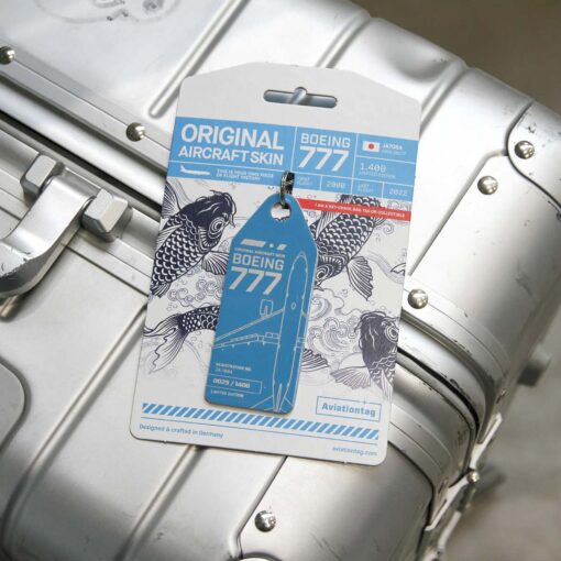 Aviationtag ANA Boeing 777 JA708A hellblau – Bild 4