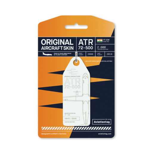 Aviationtag Jet Airways ATR 72 VT-JCM weiß