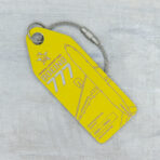Aviationtag Air Zimbabwe Boeing 777 N661WT gelb – Bild 2