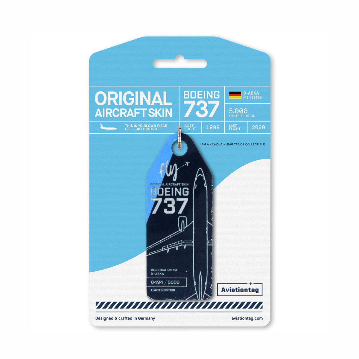 Aviationtag TUIfly Boeing 737 D-ABKA bicolor – Bild 1