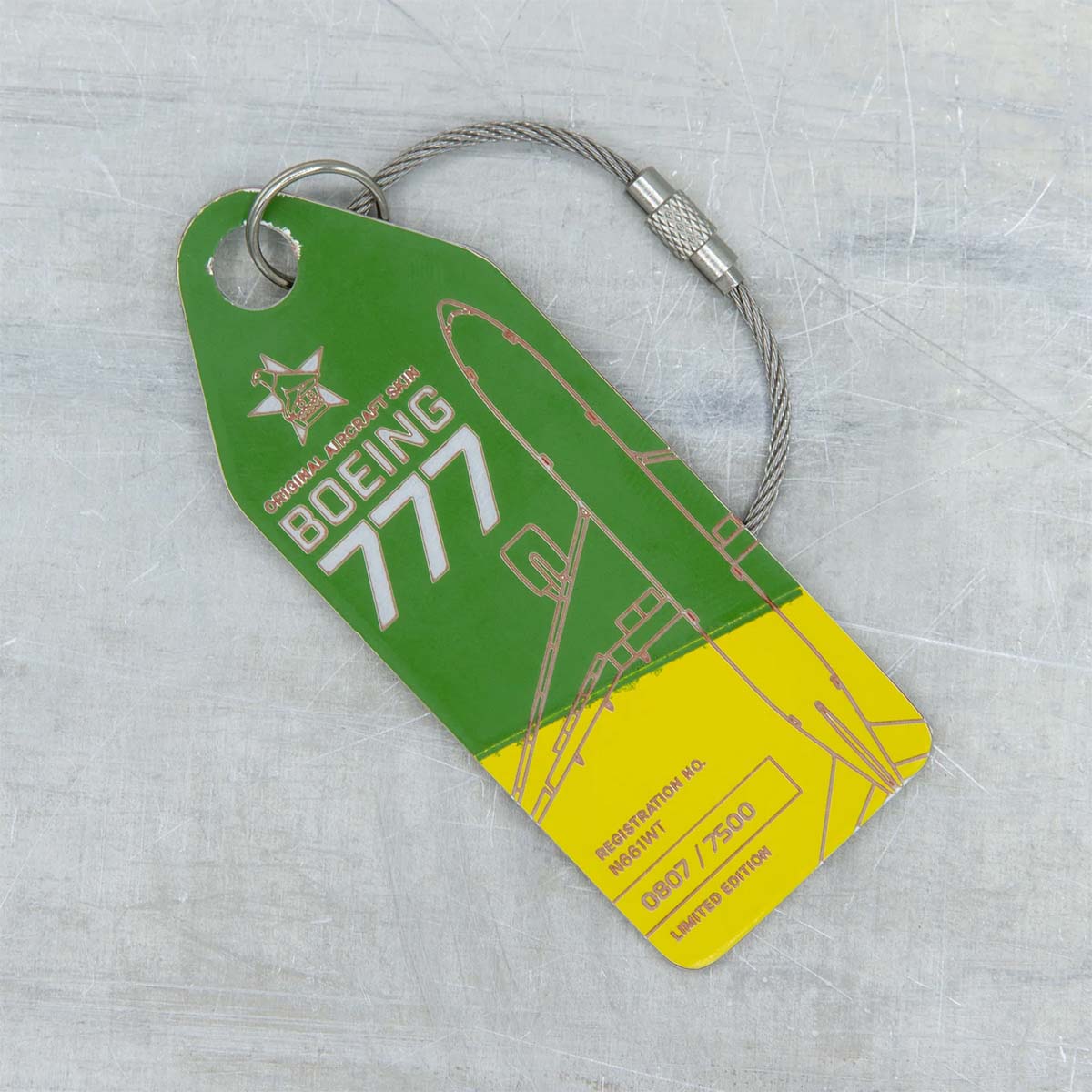 Aviationtag Air Zimbabwe Boeing 777 N661WT bicolor – Bild 2