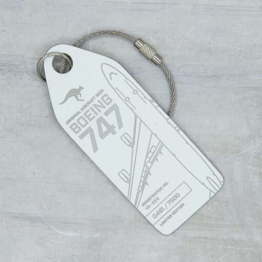 Aviationtag Qantas Boeing 747 VH-OEG weiß – Bild 2