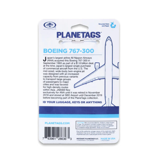 PlaneTags ANA Boeing 767 JA8568 blau – Bild 2