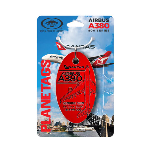 PlaneTags Qantas A380 VH-OQE rot