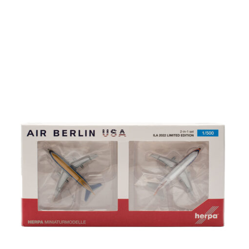 Herpa Wings 1:500 Air Berlin USA Boeing 737-200 Set 536141 (ILA Messemodell) – Bild 2