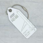 Aviationtag Iberia MD 88 EC-FJE weiß – Bild 2