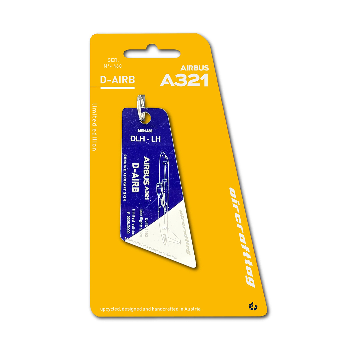 Aircrafttag Lufthansa A321 D-AIRB bicolor – Bild 1