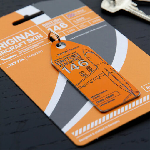 Aviationtag Jota Aviation BAe 146 G-SMLA orange – Bild 4