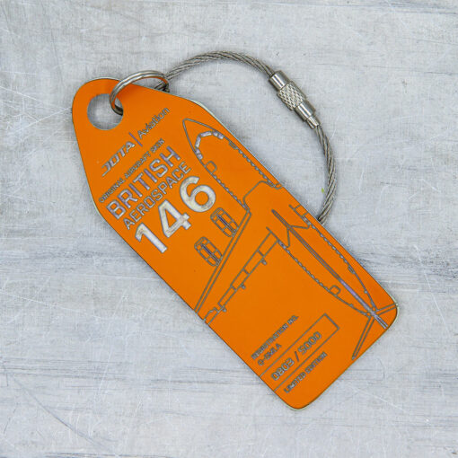 Aviationtag Jota Aviation BAe 146 G-SMLA orange – Bild 2