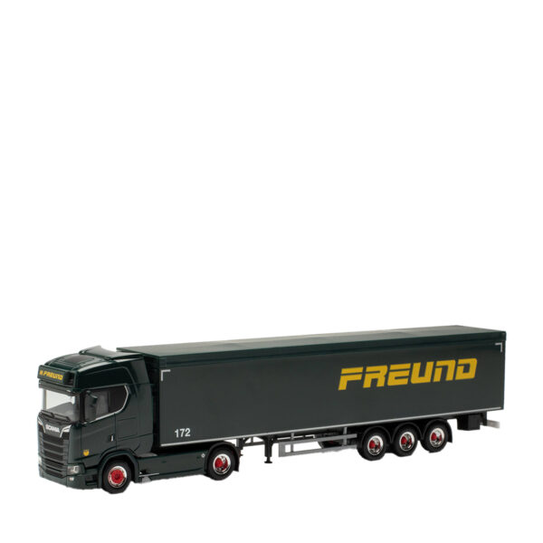 Herpa 1:87 Scania CS 20 HD Schubboden-Sattelzug „Spedition Freund“ 315173