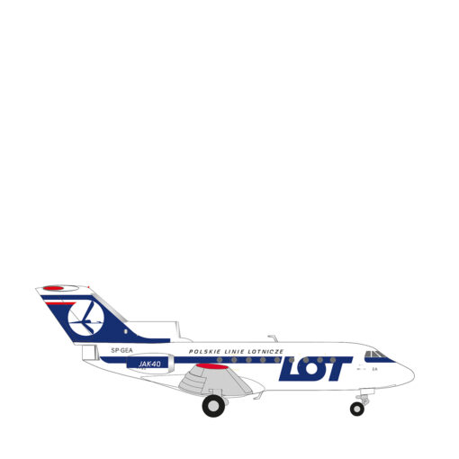 Herpa Wings 1:200 LOT Polish Airlines Yakovlev Yak-40 SP-GEA 573139 Vorbestellung