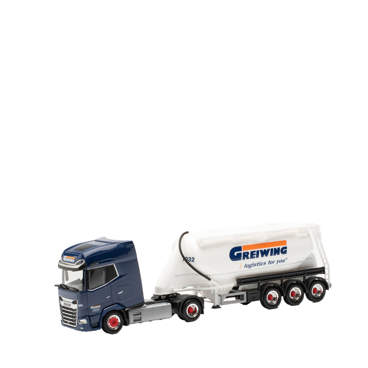 herpa-316811 Herpa 1:87 DAF XG+ Eutersilo-Sattelzug „Greiwing“ 316811 B-Ware – Bild 1