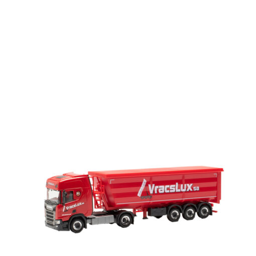 Herpa 1:87 Scania CR 20 HD Stahlrundmulden-Sattelzug „VracsLux“ 316859