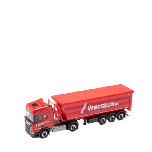 Herpa 1:87 Scania CR 20 HD Stahlrundmulden-Sattelzug „VracsLux“ 316859 – Bild 2