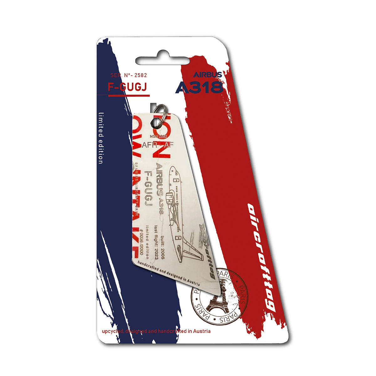 aircrafttag-air-france-a318-f-gugj-bicolor-schrift Aircrafttag Air France A318 F-GUGJ bicolor text hot – Bild 1