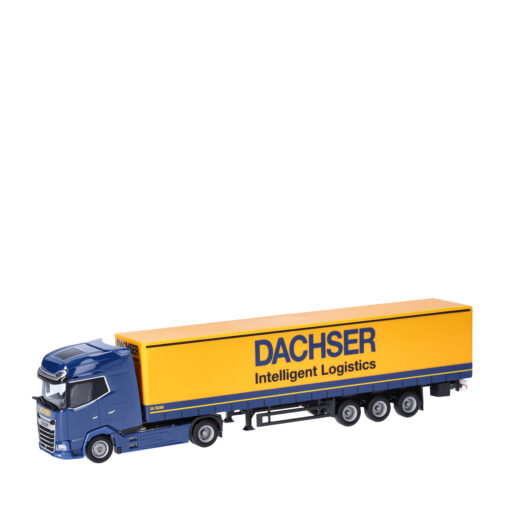 Herpa 1:87 DAF XG+ Gardinenplanen-Sattelzug „Dachser“ 958110 (Clubmodell)