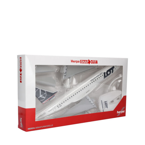 Herpa Wings Snapfit 1:100 LOT Polish Airlines Embraer E195 SP-LND 613989 – Bild 5