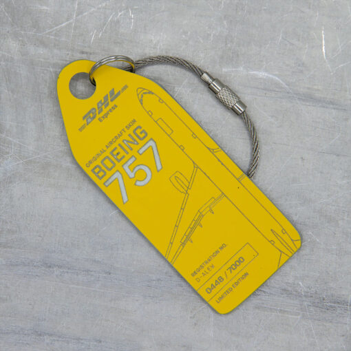 Aviationtag DHL Boeing 757 D-ALEW gelb – Bild 2