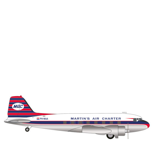 Herpa Wings 1:200 Martin‘s Air Charter Douglas DC-3 PH-MAA 573566 Vorbestellung