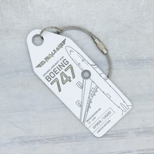 Aviationtag Air Atlanta Icelandic Boeing 747 TF-AAK weiß mit Löchern / Iron Maiden – Bild 2