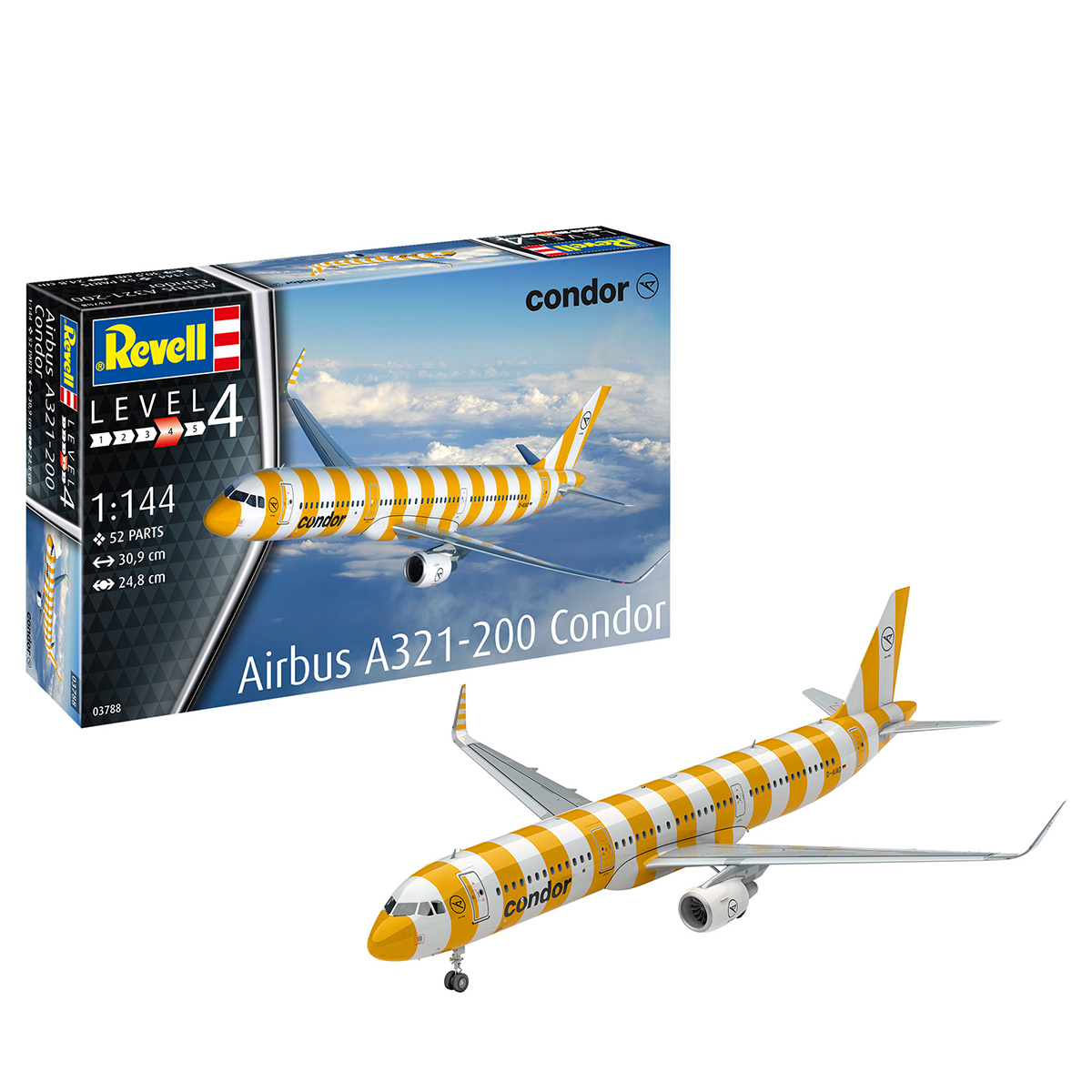 revell-condor-a321-d-aiad-03788 Revell Modellbausatz 1:144 Condor A321 D-AIAD 03788 – Bild 1