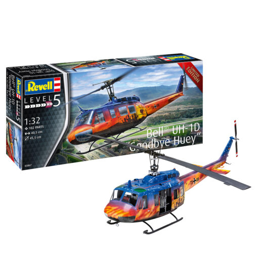 Revell Modellbausatz 1:32 German Army Bell UH-1D 73+08 03867
