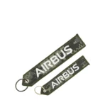 Airbus Schlüsselanhänger Textil grün gestickt