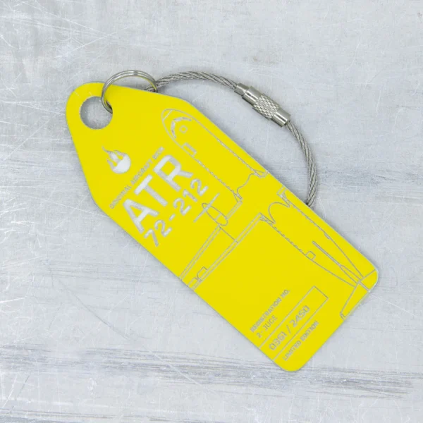 Aviationtag ATR 72 Hunnu Air 2 Juce gelb yellow