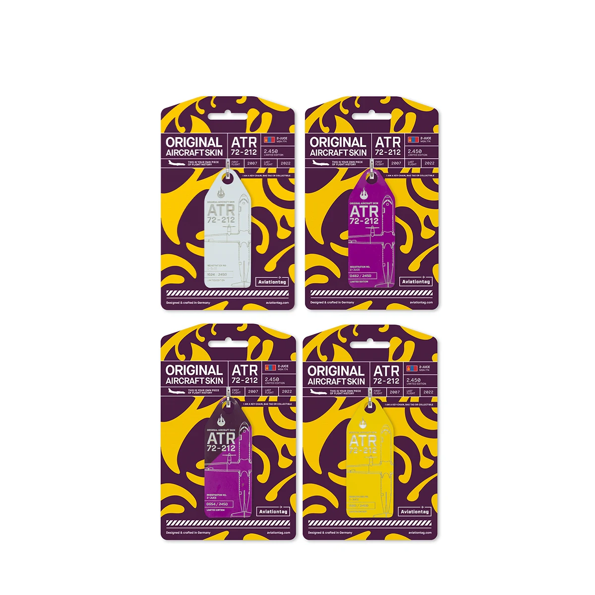 Aviationtag ATR 72 Hunnu Air 2 Juce collectors set small